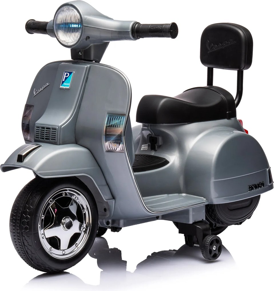 Piaggio Mini Vespa PX150 Elettrica 6V per Bambini Grigio...