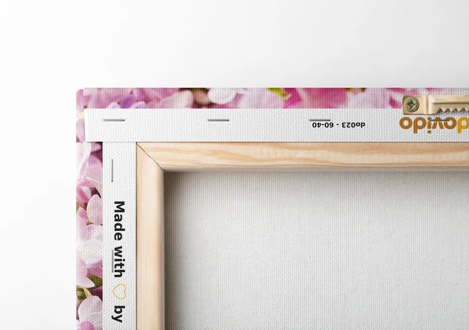 Quadro su tela – Splendidi fiori su sfondo di marmo