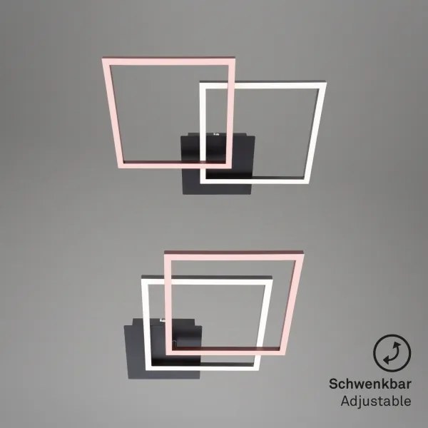 Briloner 3210-015 - Lampada LED da soffitto dimmerabile FRAME 2x11W 230V nera