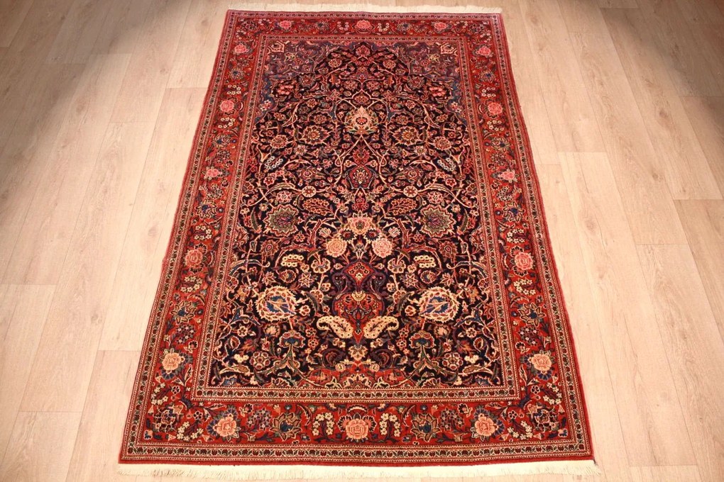 Kashan Tappeto 220x140 (Iran) Annodato A Mano