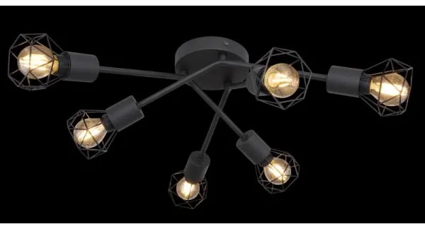 Globo 54802S-6 - Lampadario a plafone XARA 6xE14/40W/230V