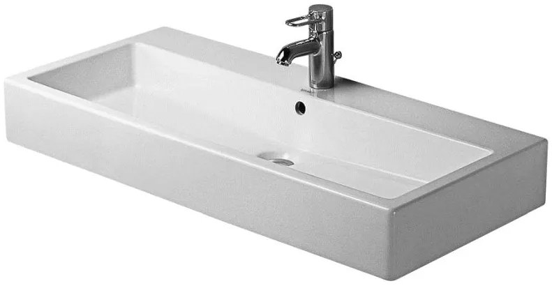 Duravit Vero lavabo 100x47 cm rettangolare a parete-da mobile bianco 0454100027
