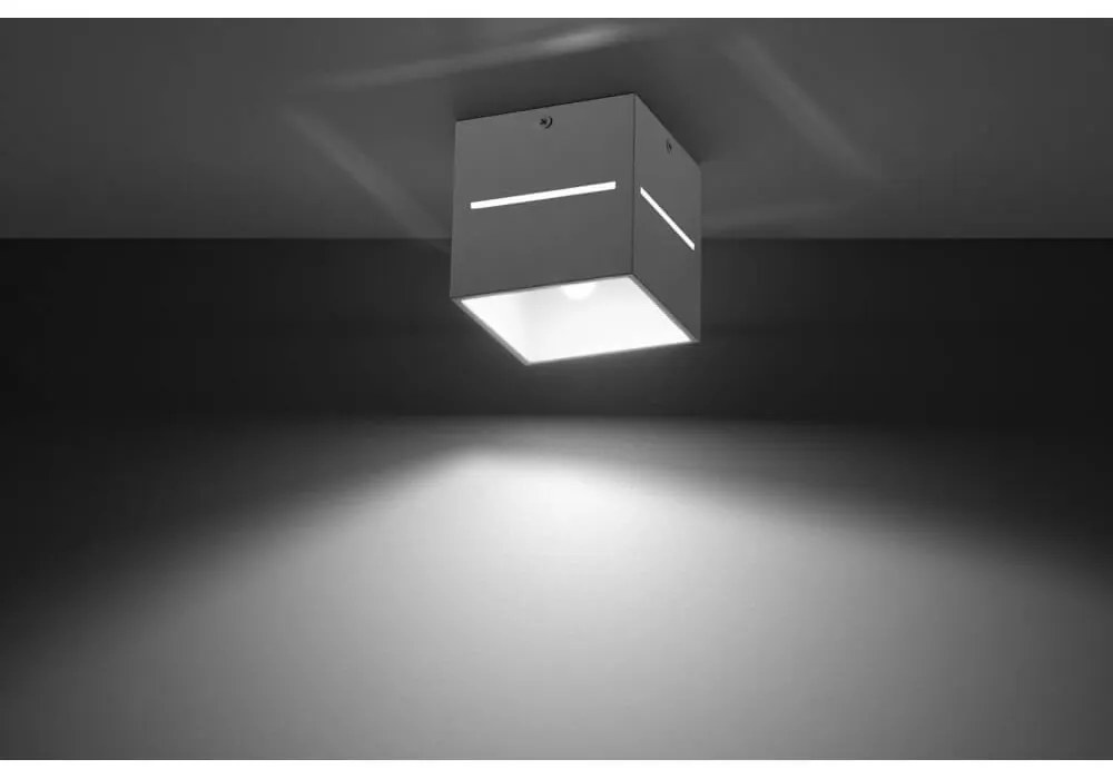 Plafoniera Quadrata da Soffitto in Alluminio LOBO G9 Bianca da interno Colore del corpo Bianco