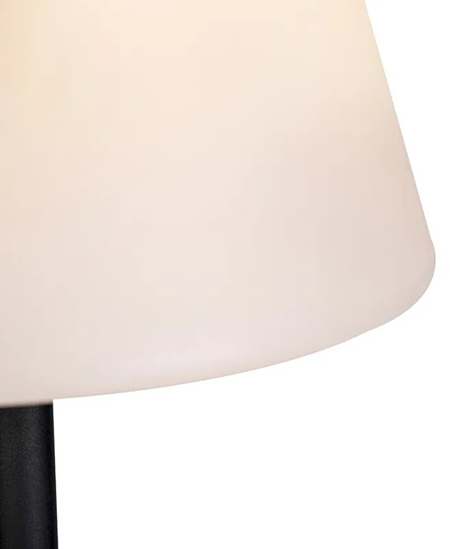 Lampada da terra per esterni moderna nera - Virginia