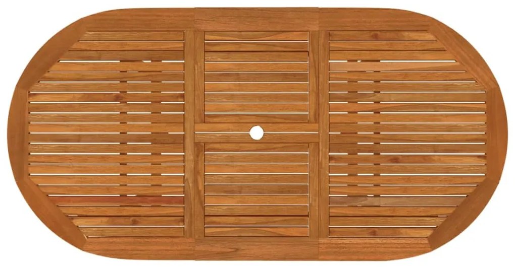 Tavolo da giardino 200x100x75 cm in legno massello di eucalipto