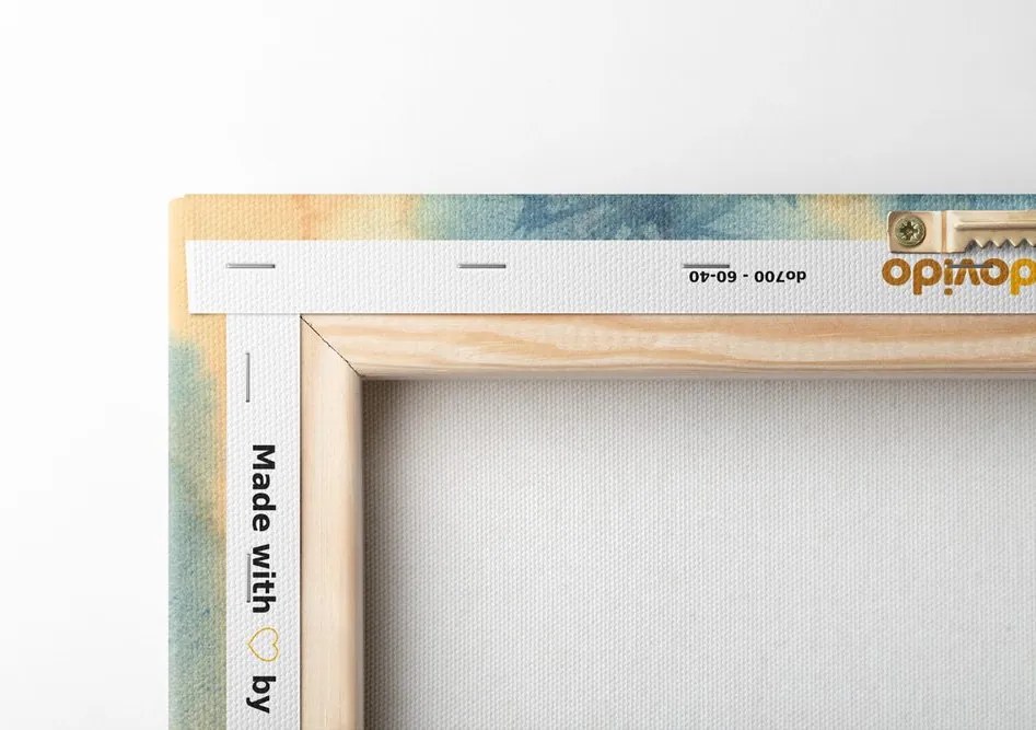Quadro su tela – Dente di leone blu in acquerello