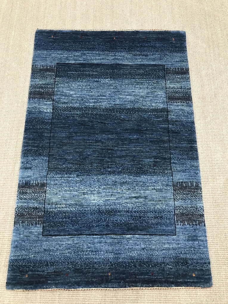 Loribaft Tappeto persiano 80x120 Blu (Iran) Annodato A Mano
