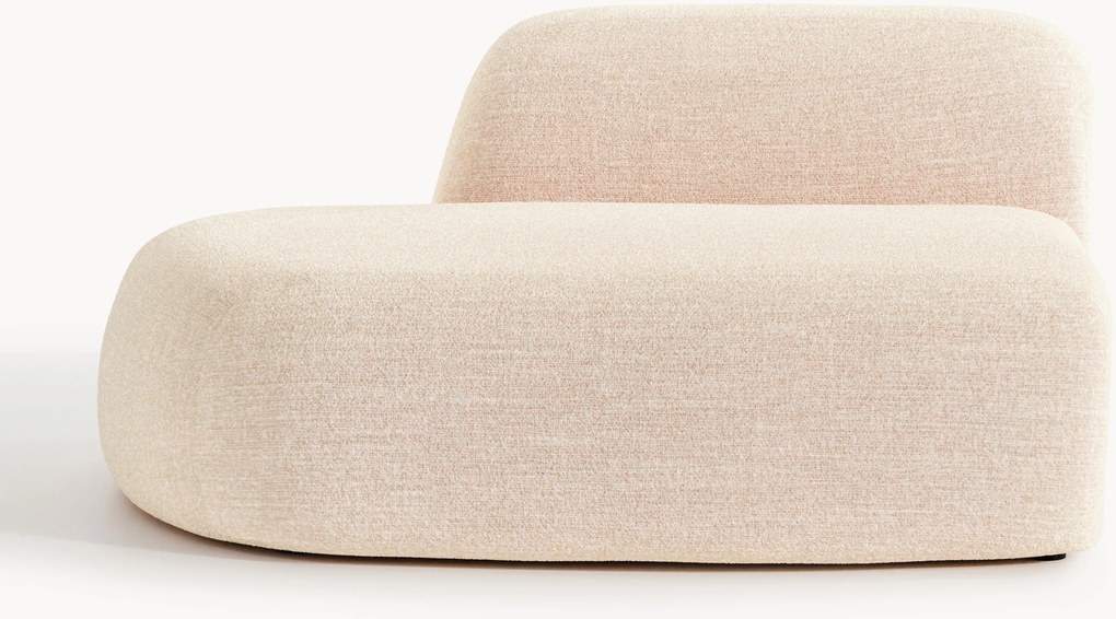 Chaise lounge in bouclé Wolke