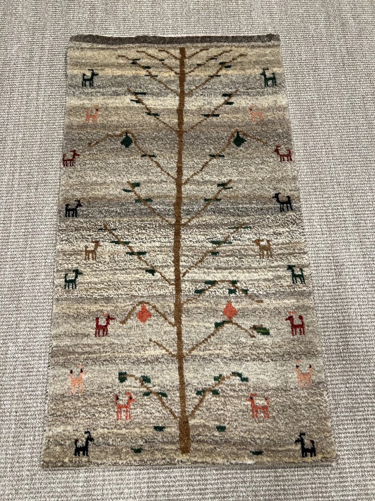 Gabbeh Tappeto persiano 60 x 100 Beige (Iran) Annodato A Mano