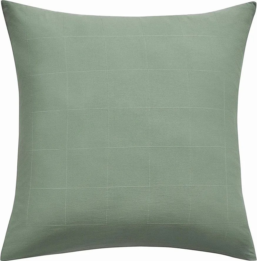 Set copripiumino e federa verde per letto matrimoniale ed esteso 240x220 cm Linella – douceur d'intérieur