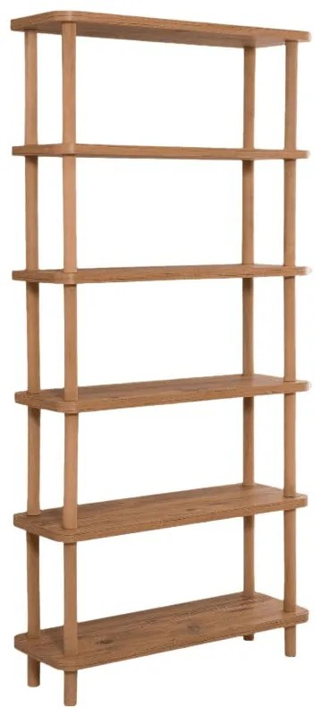 Libreria in pino decorato in colore naturale 80x168,5 cm Step - Kalune Design