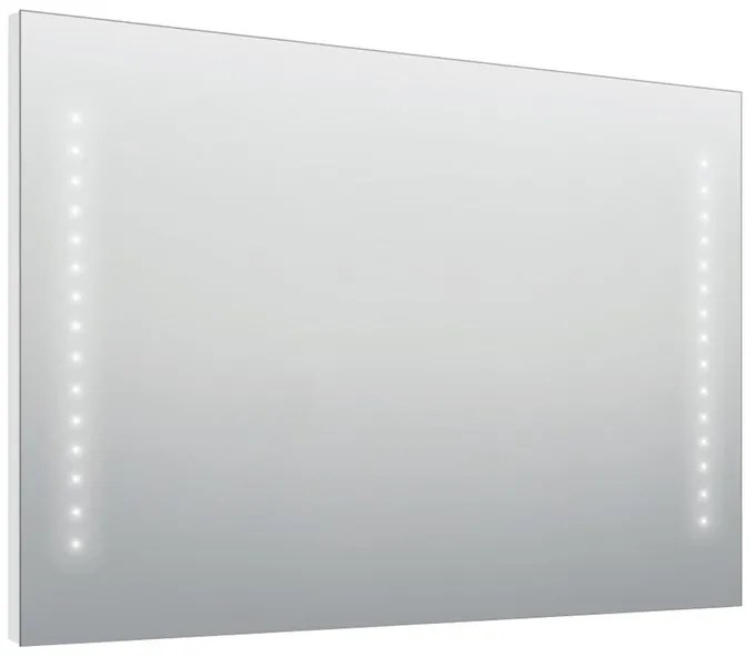 Specchio con illuminazione integrata bagno rettangolare Hollywood SENSEA L 100 x H 70 x P 2.5 cm