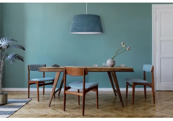 Duolla - Lampadario a sospensione con filo BOUCLE 1xE27/15W/230V diametro 50 cm turchese