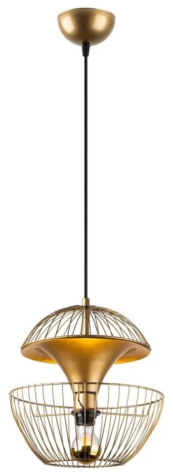 Lampadario a sospensione con filo TELMANDER 1xE27/40W/230V oro