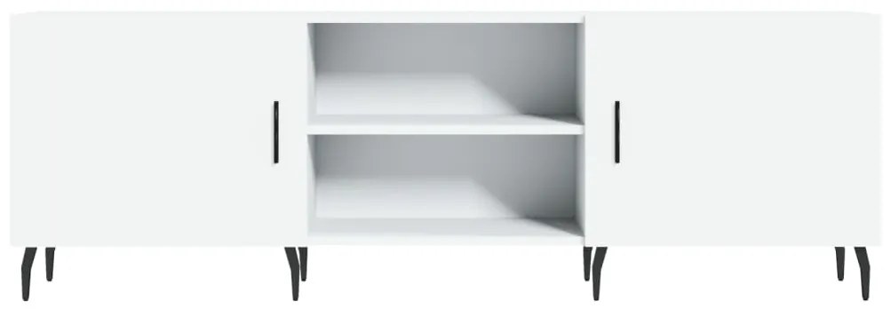 Mobile porta tv bianco 150x30x50 cm in legno multistrato