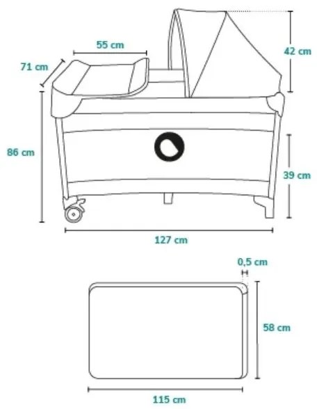 Lionelo - Lettino da viaggio SVEN PLUS beige