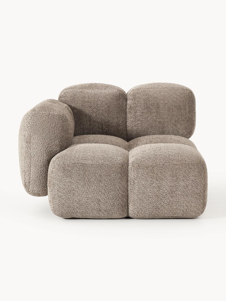 Modulo angolare in teddy-bouclé Tayla