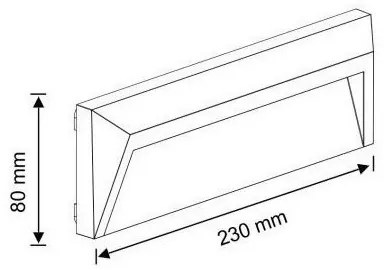 Illuminazione scale LED da esterno HOLDEN LED/1,6W/230V IP65 grafite
