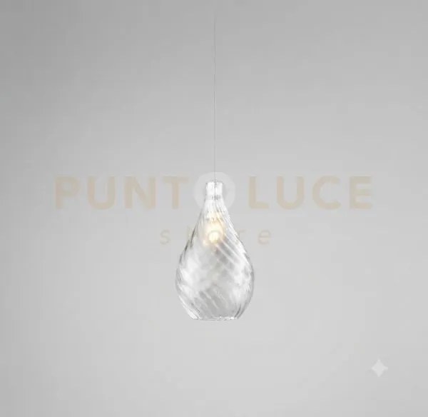 Sospensione 1 luce attacco e27 con cavo cm 250 con vetro 1242 kappa...