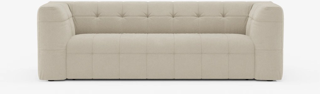 Mosaic Divano 3 e 4 posti modulare in bouclé: capitonné e design in tessuto smacchiabile T21