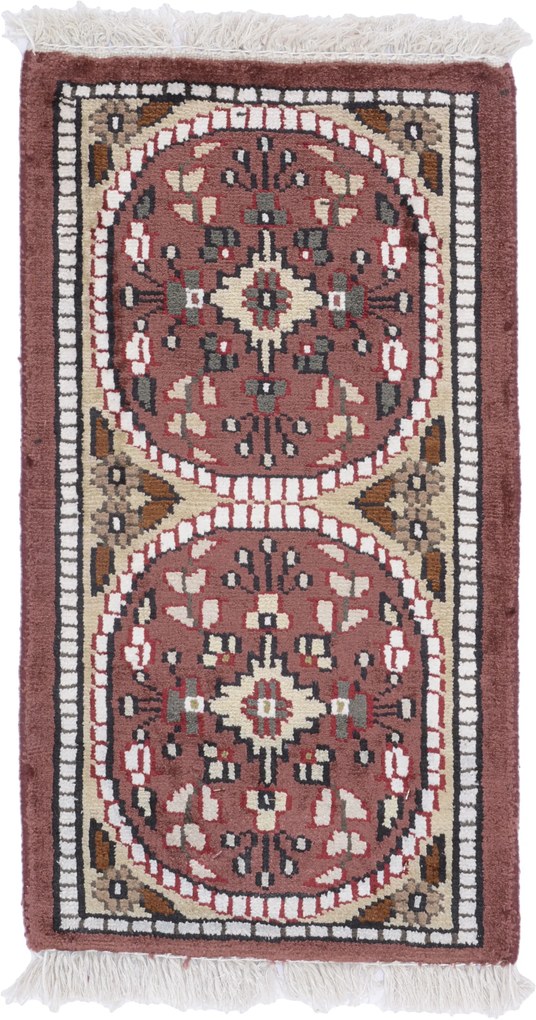 Agra Tappeto 30 x 60 (Indian) Annodato A Mano