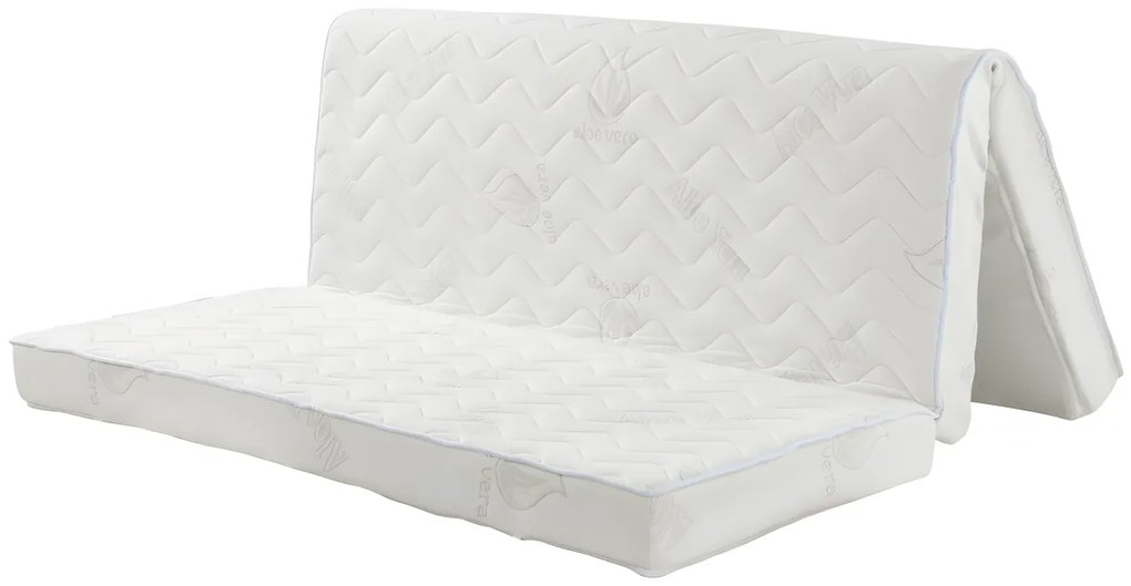 Materasso matrimoniale francese in schiuma BZ aloe vera 140 x 190 cm sp.12 cm - FIESTA di NATUREA