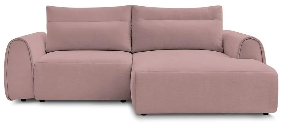 Divano angolare in rosa chiaro Aden – Bobochic Paris