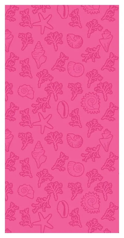 Telo mare rosa in cotone 70x140 cm Sea – B.E.S.