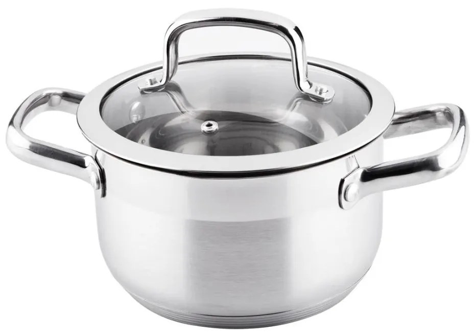 Lamart - Pentola con coperchio 18 cm in acciaio inox