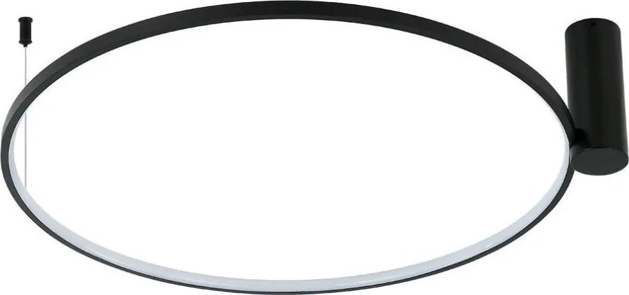 Plafoniera LED RING S LED/34W/230V 3000/4000/6000K Ø 60 cm nero