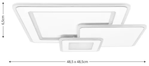 Brilagi - Plafoniera a LED dimmerabile MODERN LED/93W/230V 3000-6000K + telecomando