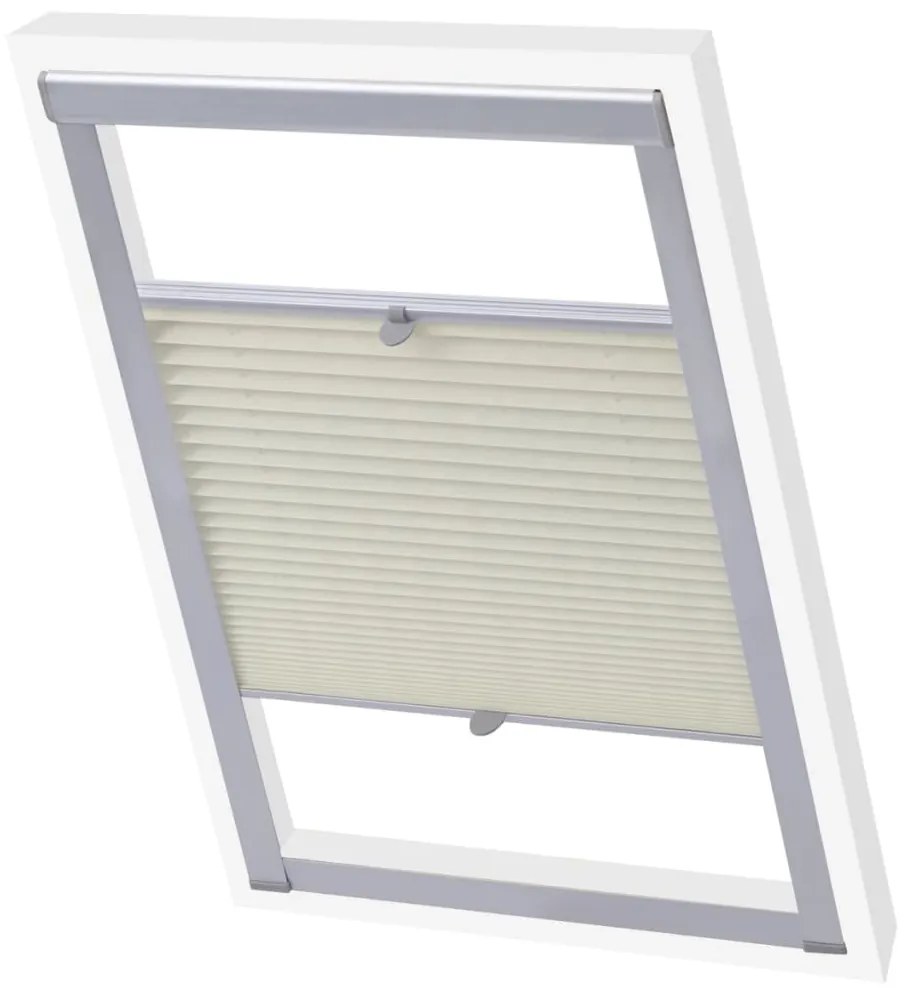 Tenda Plissettata Oscurante Crema Uk08 /