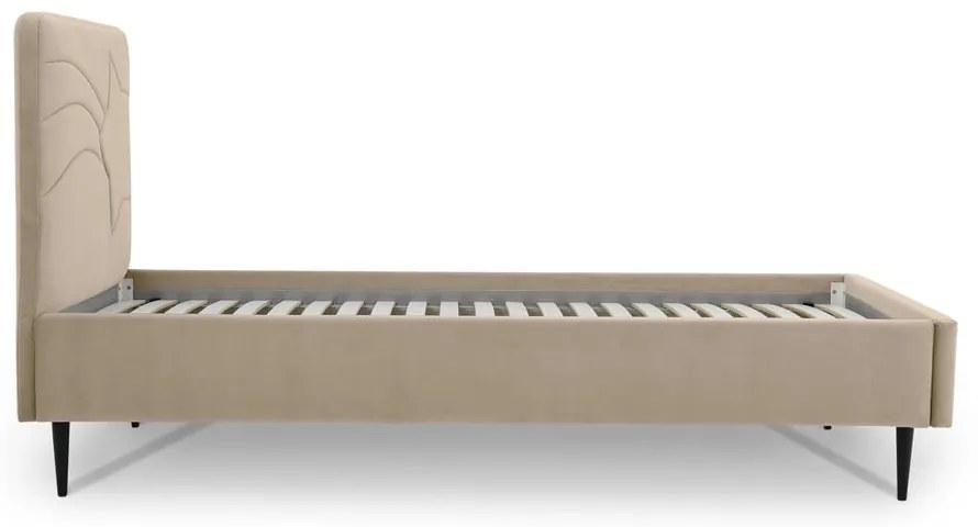 Letto per bambini beige con contenitore 90x200 cm Star - Scandic