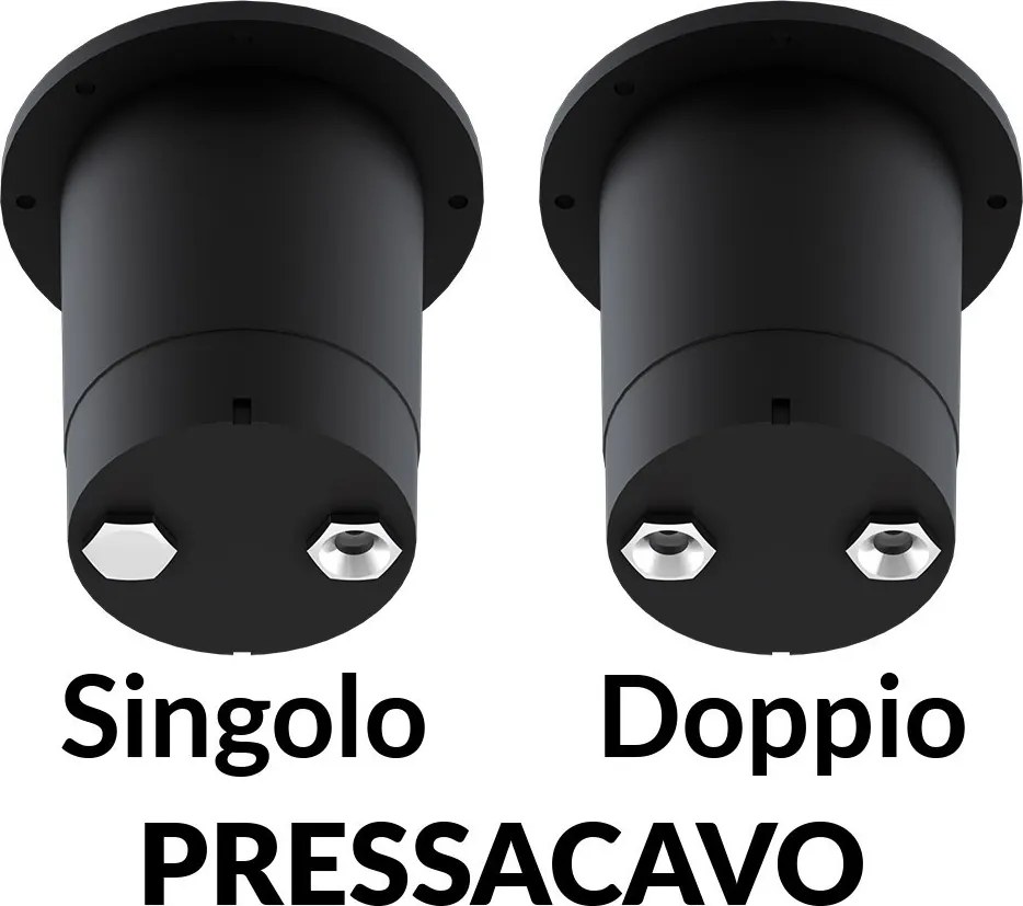 Faretto Calpestabile GU10 Bidirezionale IP66 - Doppio pressacavo