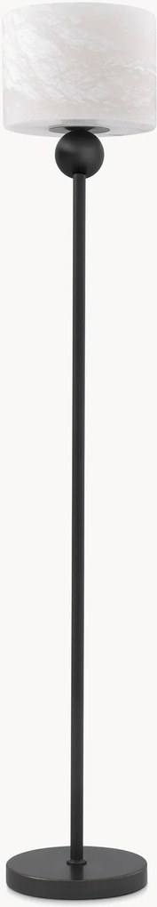 Lampada da terra con paralume in alabastro Etruscan