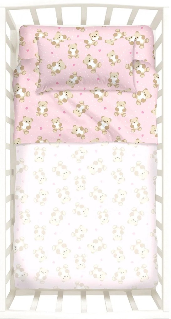 Completo Lenzuola in Cotone Orsacchiotti Baby Caleffi Kids