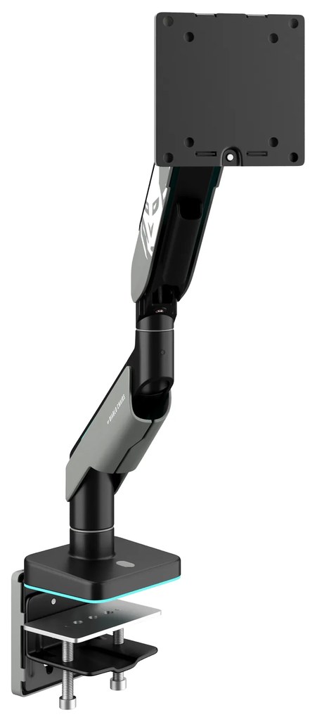 Supporto per monitor da 49" grigio-nero con LED RGB X-ARM