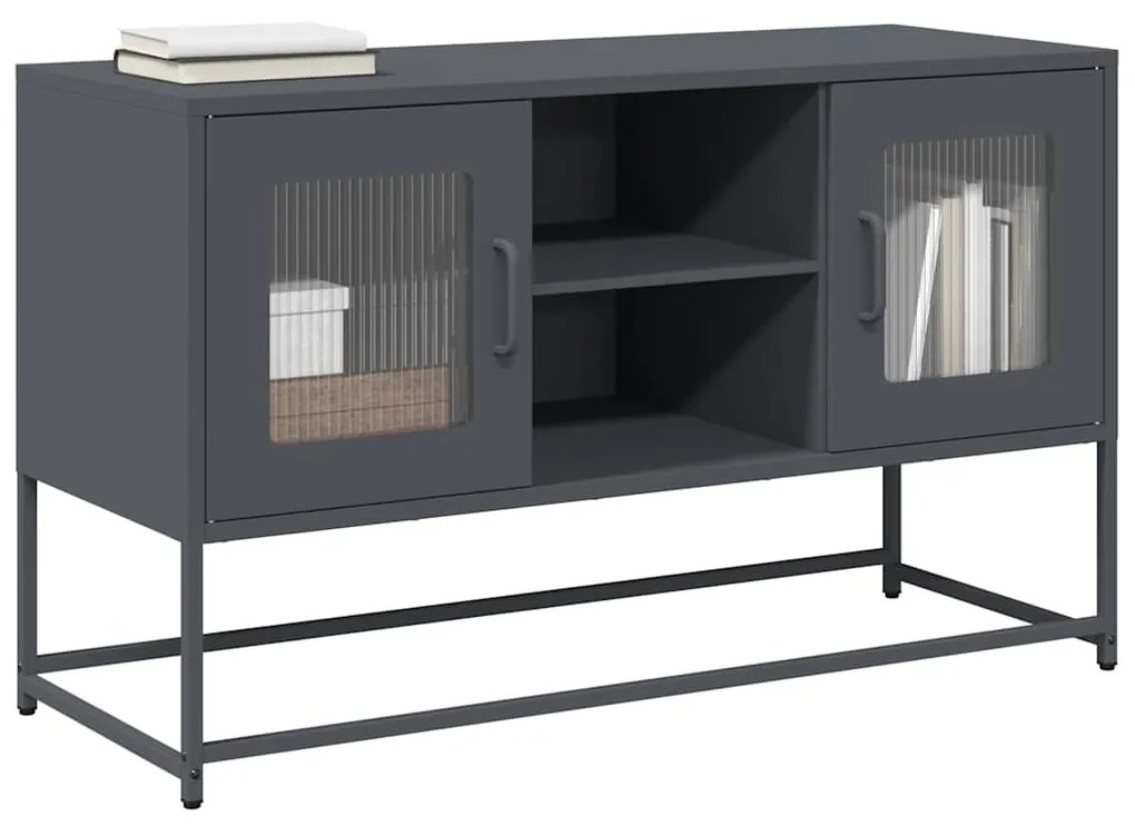 Mobile Tv Antracite 100,5x39x60,5 Cm İn Acciaio /