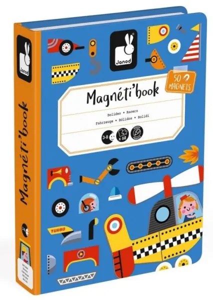 Janod - MAGNETIBOOK Gioco magnetico interattivo - Mezzi di trasporto