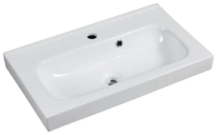 Mobile sottolavabo e lavabo Remix New bianco lucido L 60 x H 57.7 x P 33 cm 1 vasca 2 cassetti