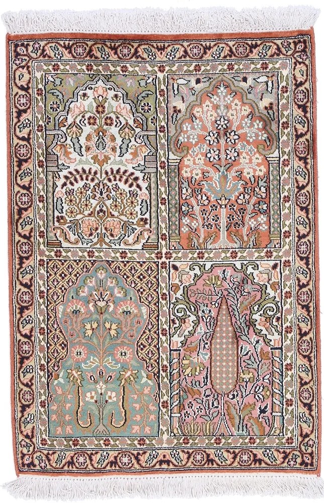 Kashmir Tappeto orientale 60x90 (Indian) Annodato A Mano