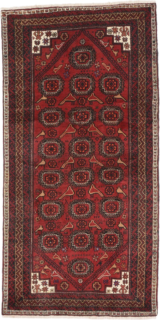 Beluch Tappeto 190x90 (Iran) Annodato A Mano