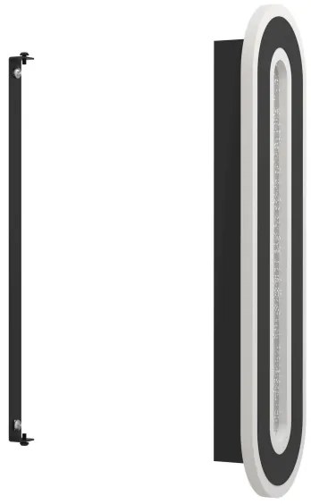 Eglo 901242 - Applique a LED MACCHIONI LED/12W/230V 4000K nero