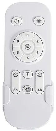 Ventilatore da soffitto Ø132 cm IP44 bianco con telecomando