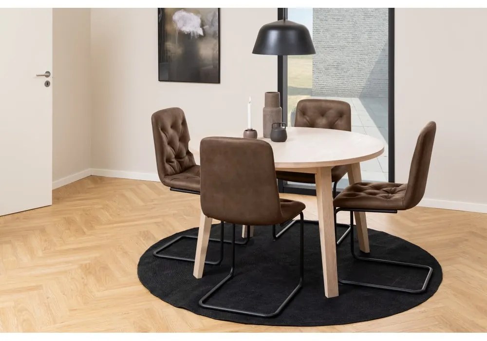 Set di 2 sedie da pranzo in similpelle marrone Kira - Actona