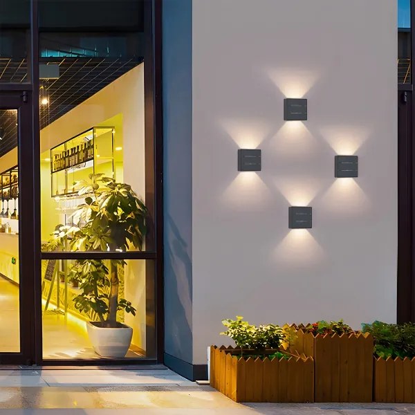 Brilagi -LED Applique da esterno DOUBLERAY LINE LED/6W/230V antracite IP54