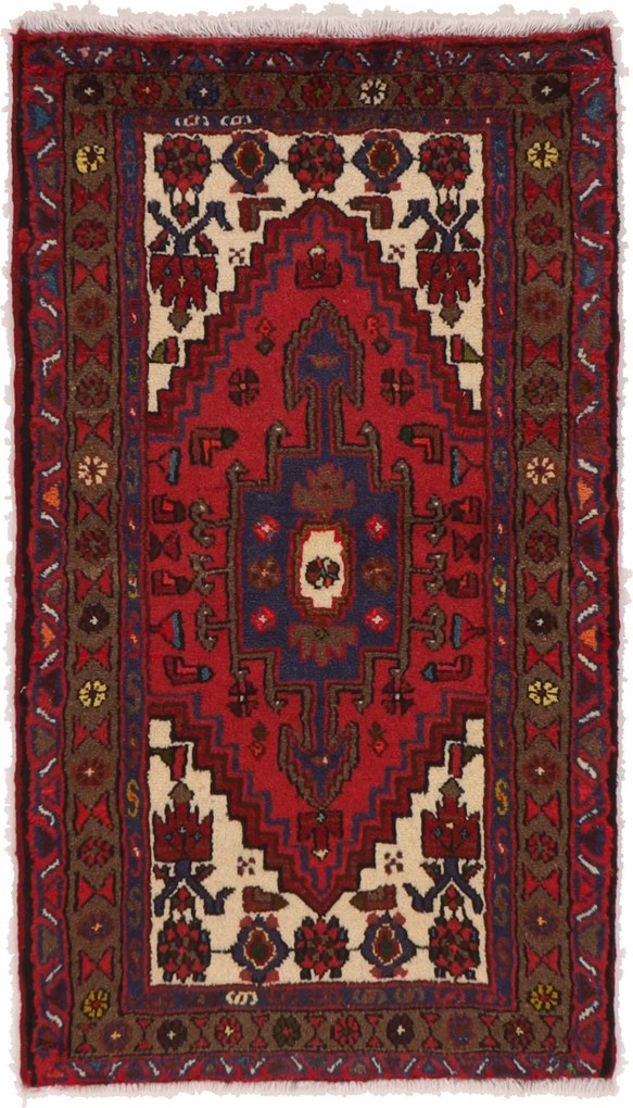 Hamedan Tappeto 130x70 (Iran) Annodato A Mano