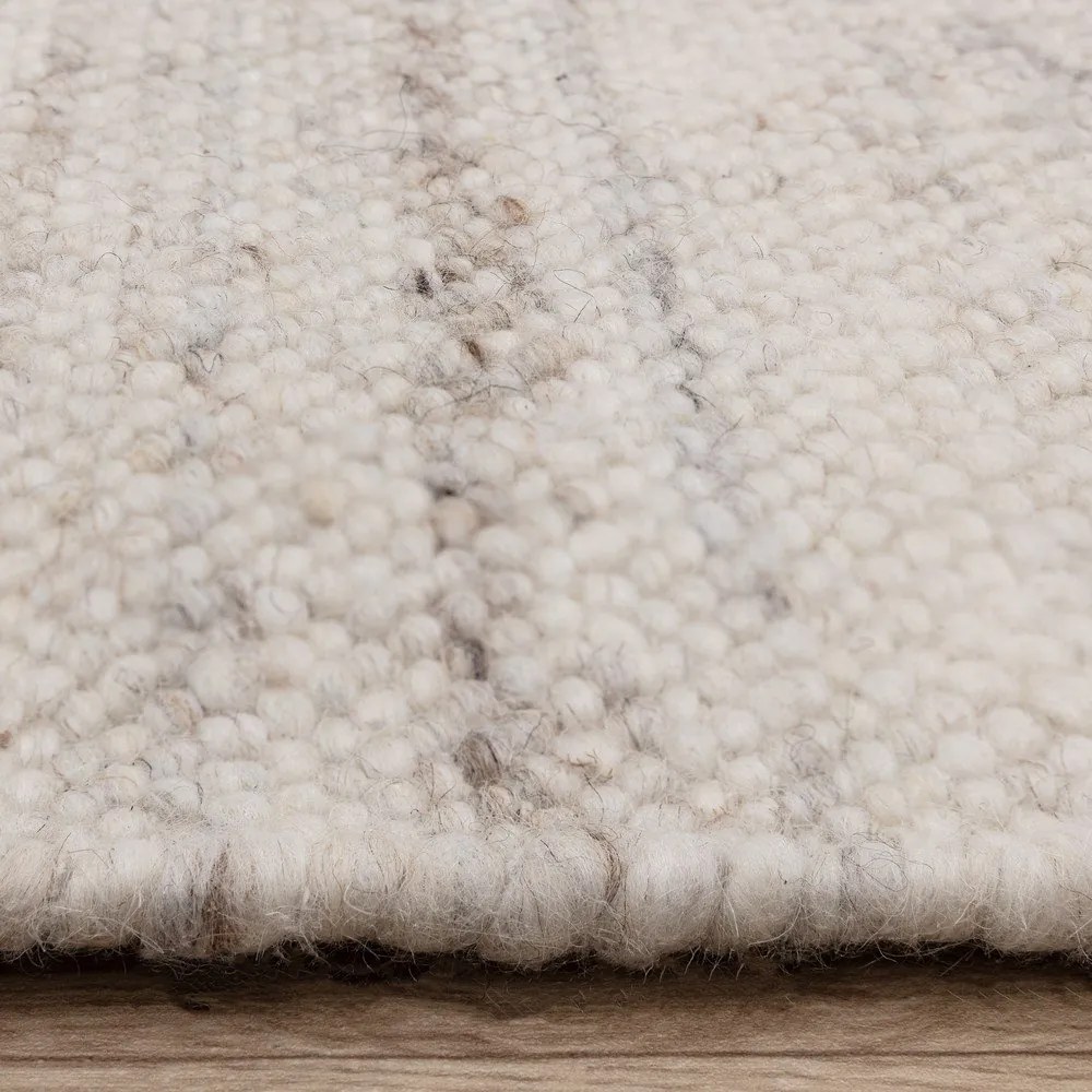 Tappeto avorio bifacciale e tessuto a mano in misto lana 120x170 cm Birkdale Ivory - Asiatic Carpets