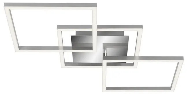 Plafoniera LED Frames argento IP20, 2600 lumen