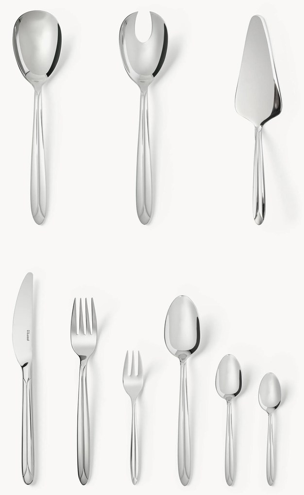 Set di 70 posate lucidate a specchio Orchid, 12 persone